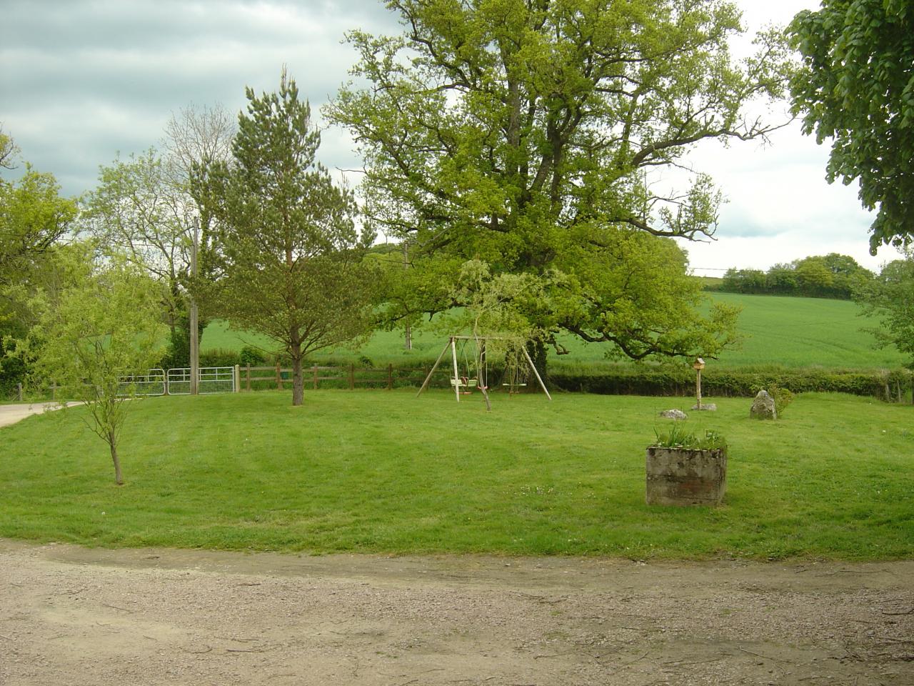 pelouse devant la maison